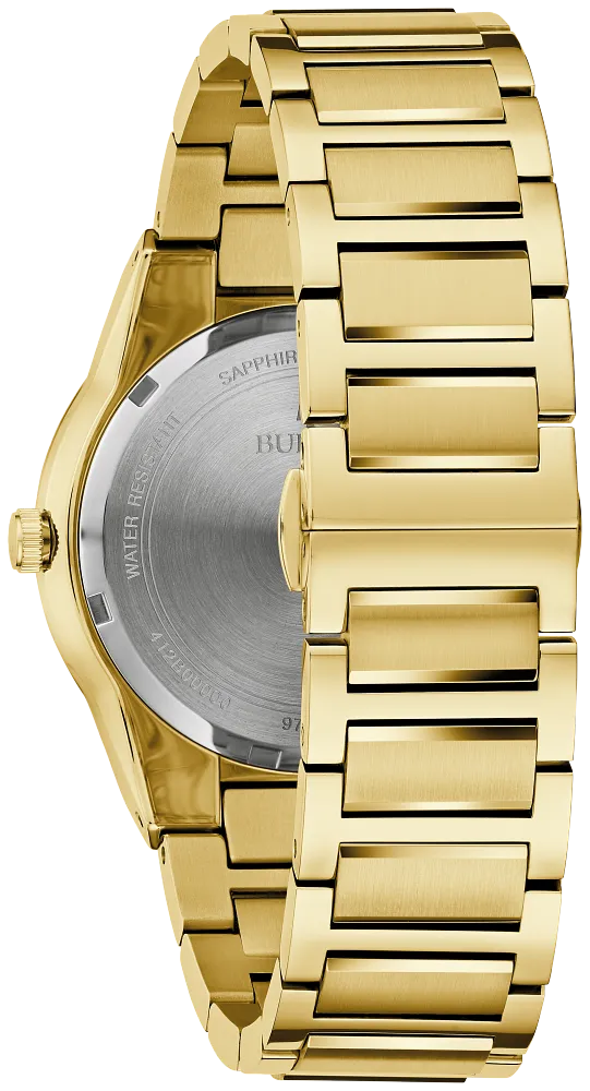 Bulova Millennia Mens Gold Tone Watch 97A183