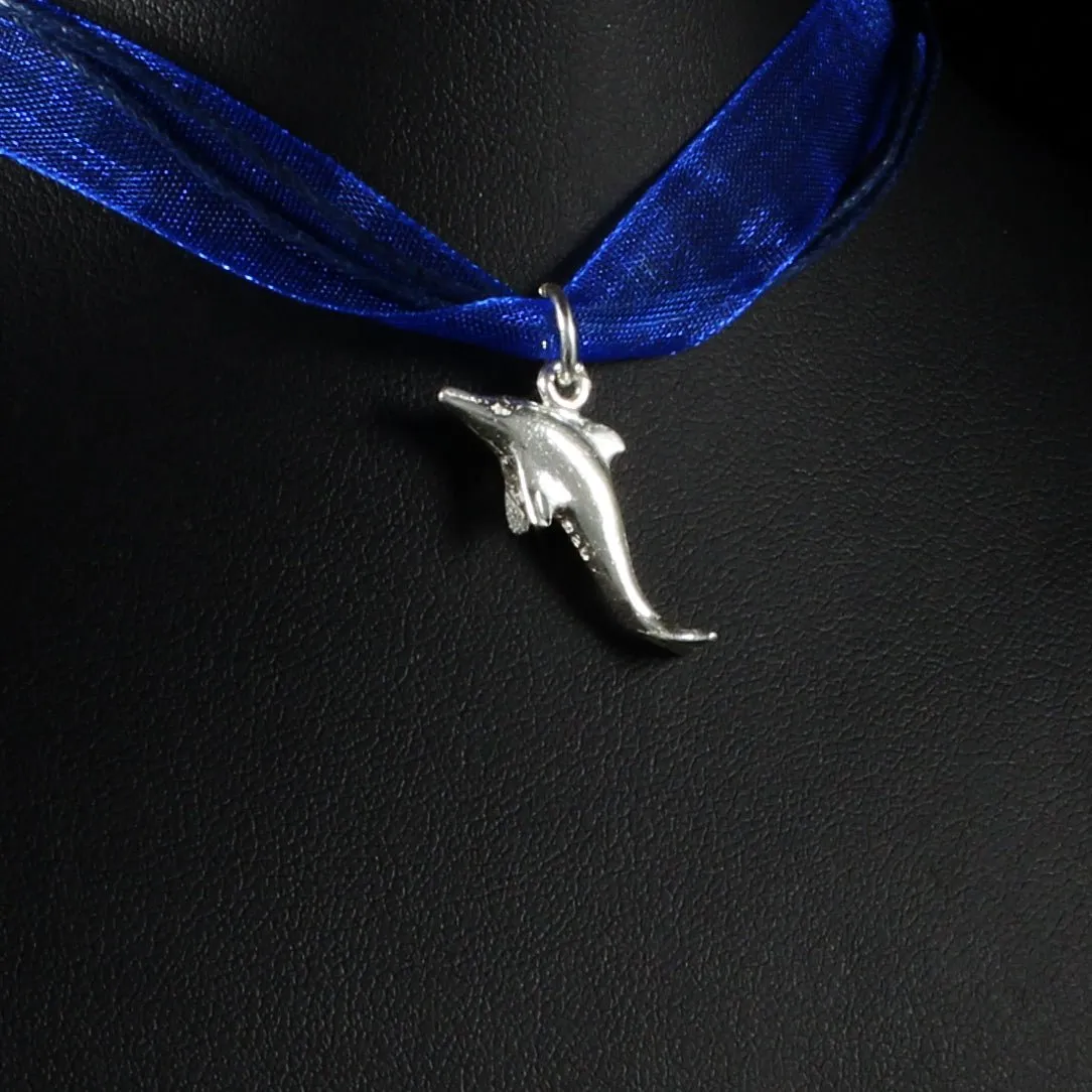 Caribbean Sea Dolphin Pendant with Chain