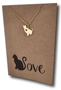 Cat Pendant & Chain - Card 369