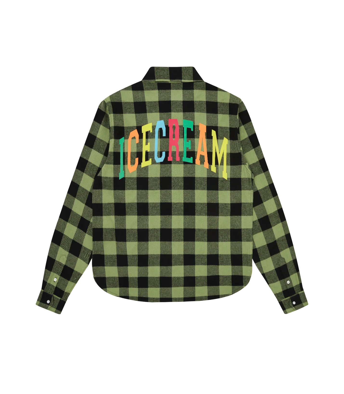 CHECK FLANNEL SHIRT - GREEN