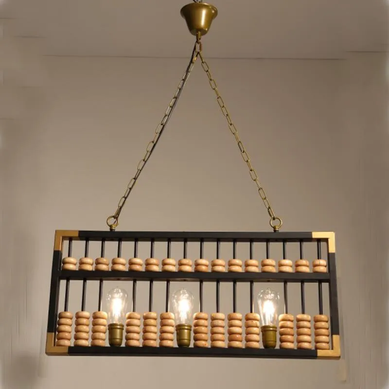 Chinese abacus pendant lights