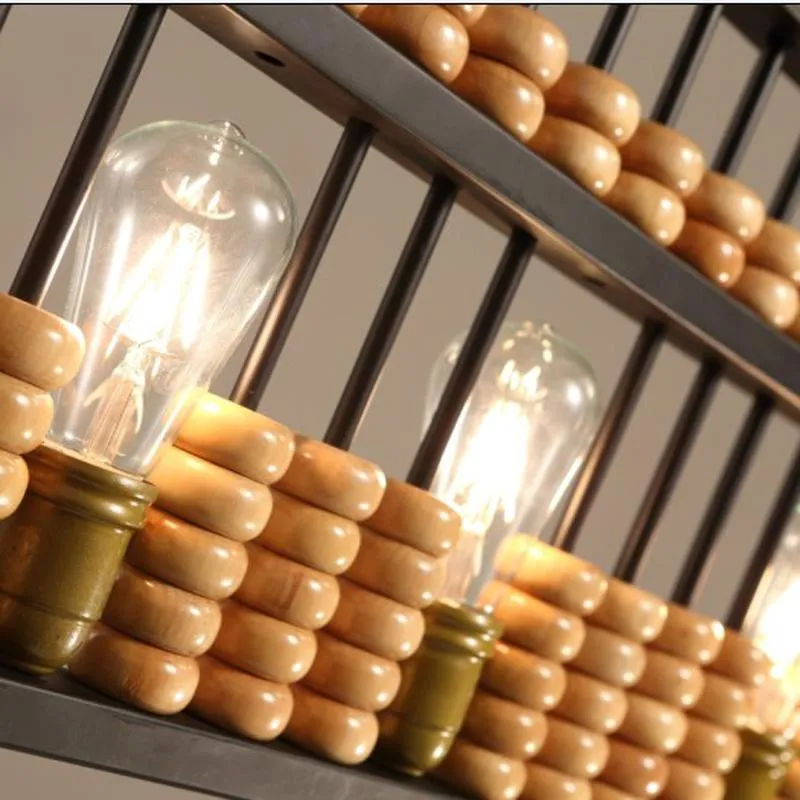 Chinese abacus pendant lights