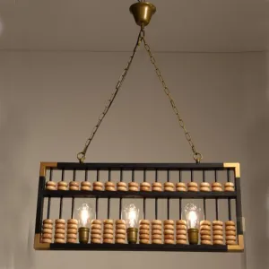 Chinese abacus pendant lights