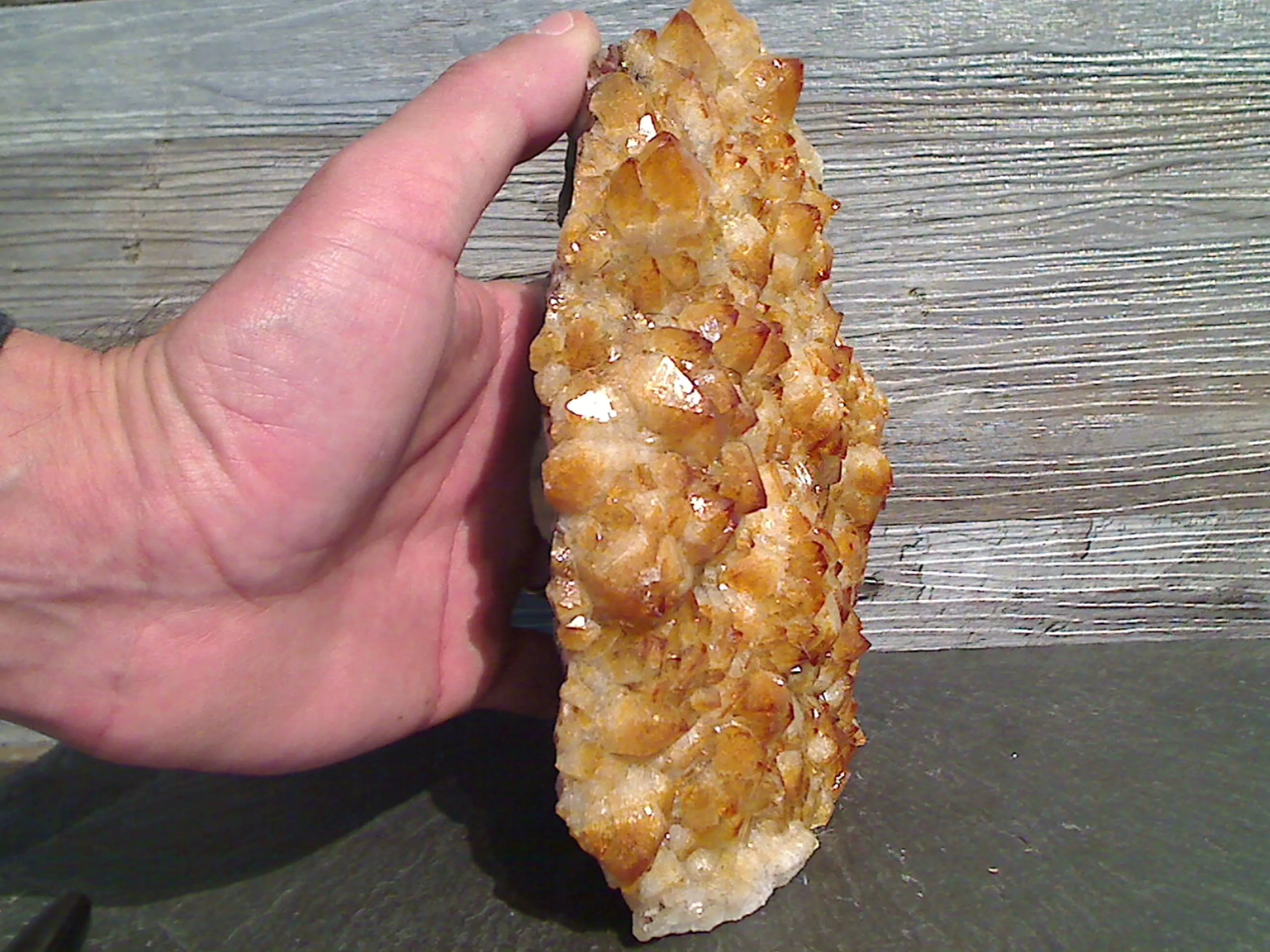 Citrine 7"H x 5"W x 2"D Cut Base Specimen