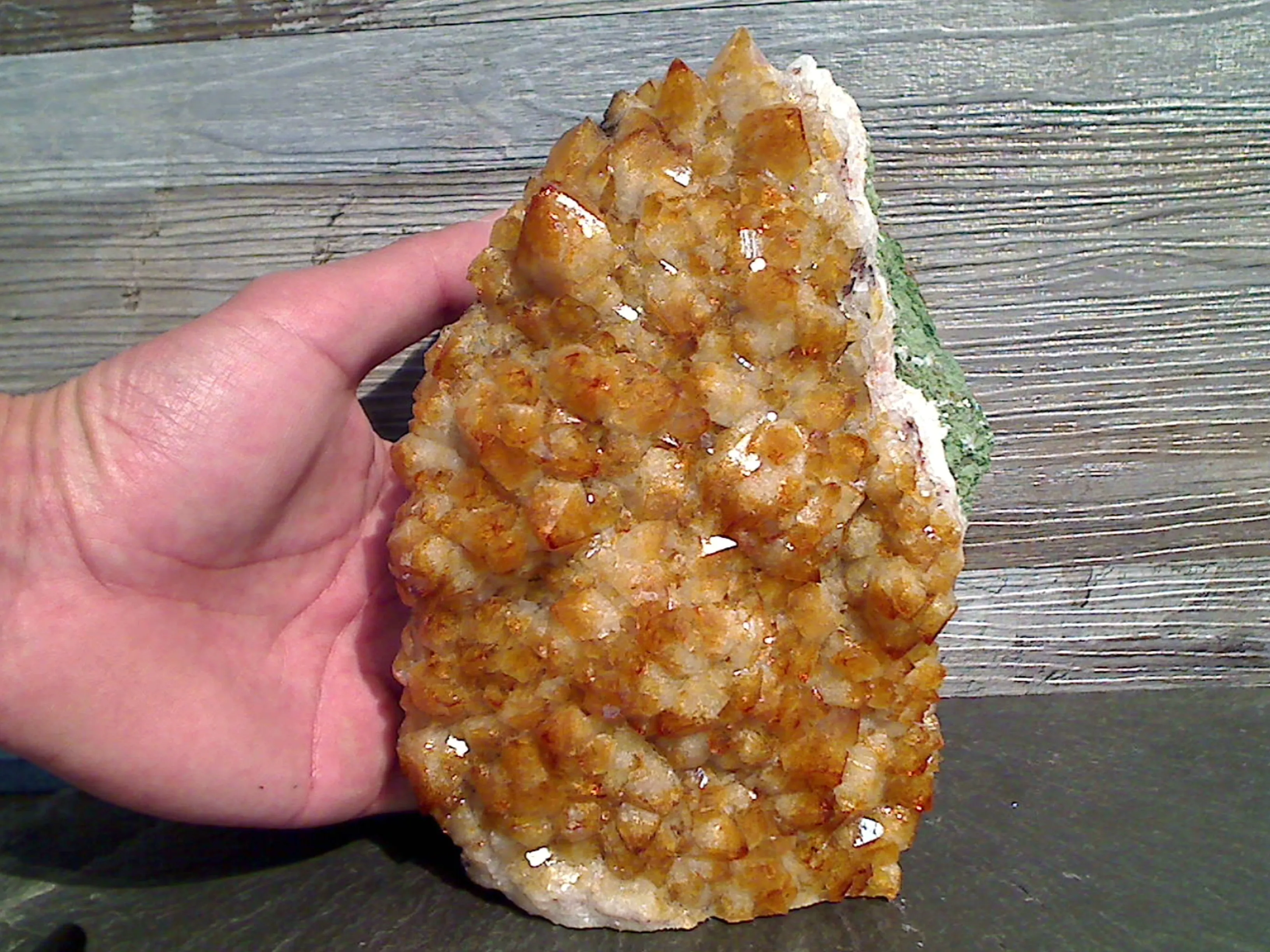 Citrine 7"H x 5"W x 2"D Cut Base Specimen