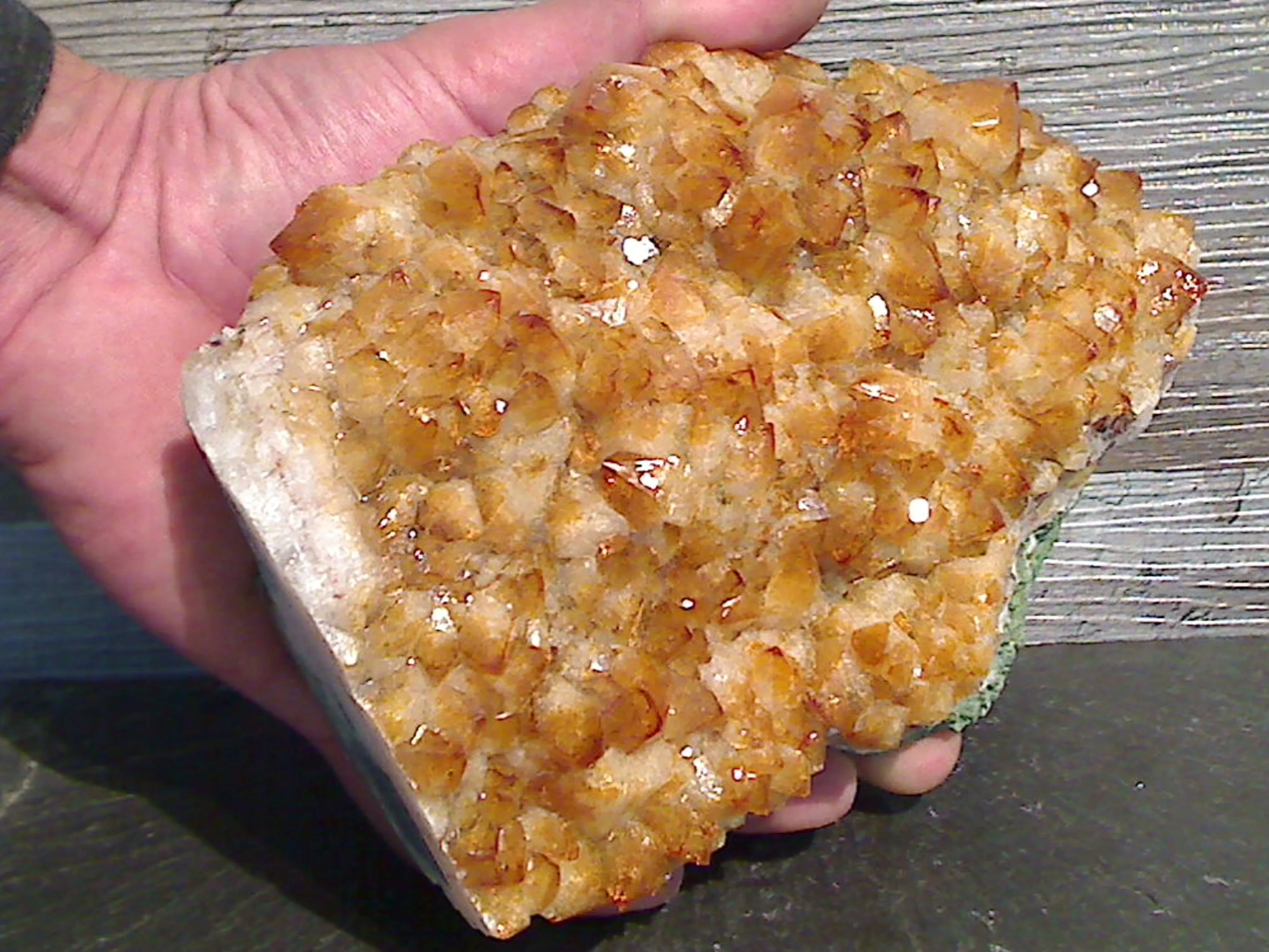 Citrine 7"H x 5"W x 2"D Cut Base Specimen