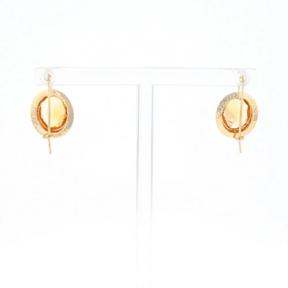 Citrine & Pearl Earrings