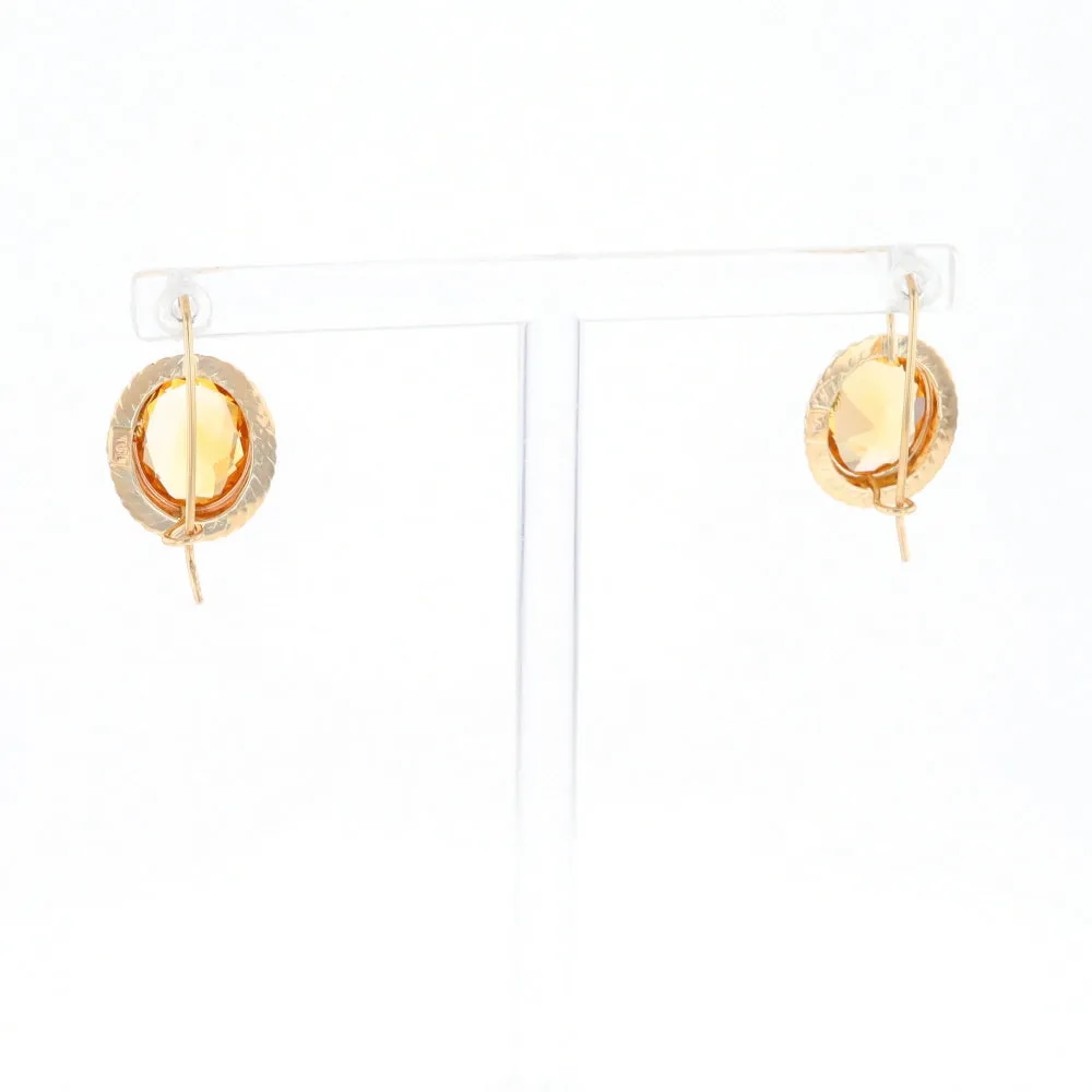 Citrine & Pearl Earrings