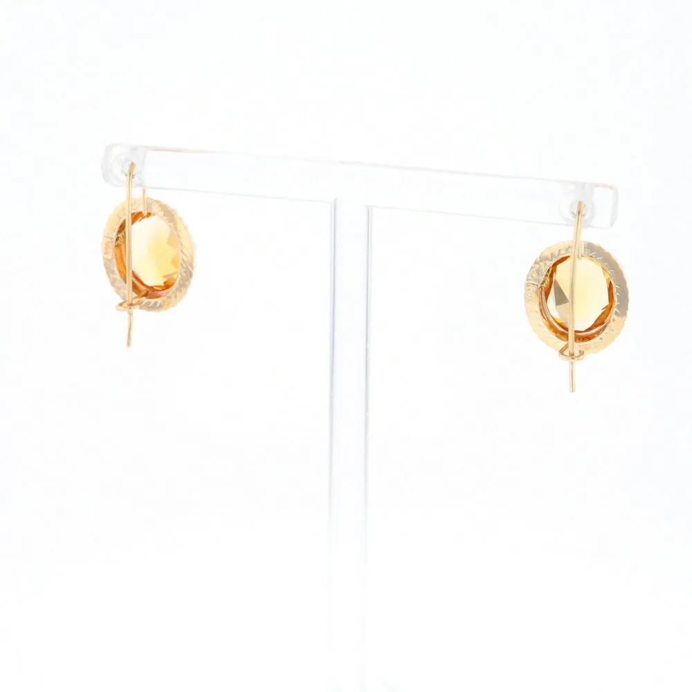 Citrine & Pearl Earrings