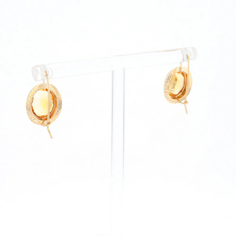 Citrine & Pearl Earrings