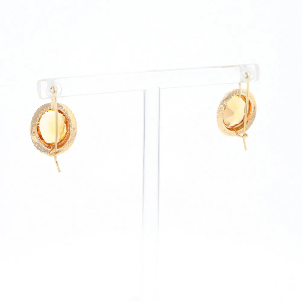 Citrine & Pearl Earrings