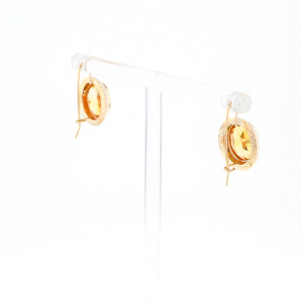 Citrine & Pearl Earrings