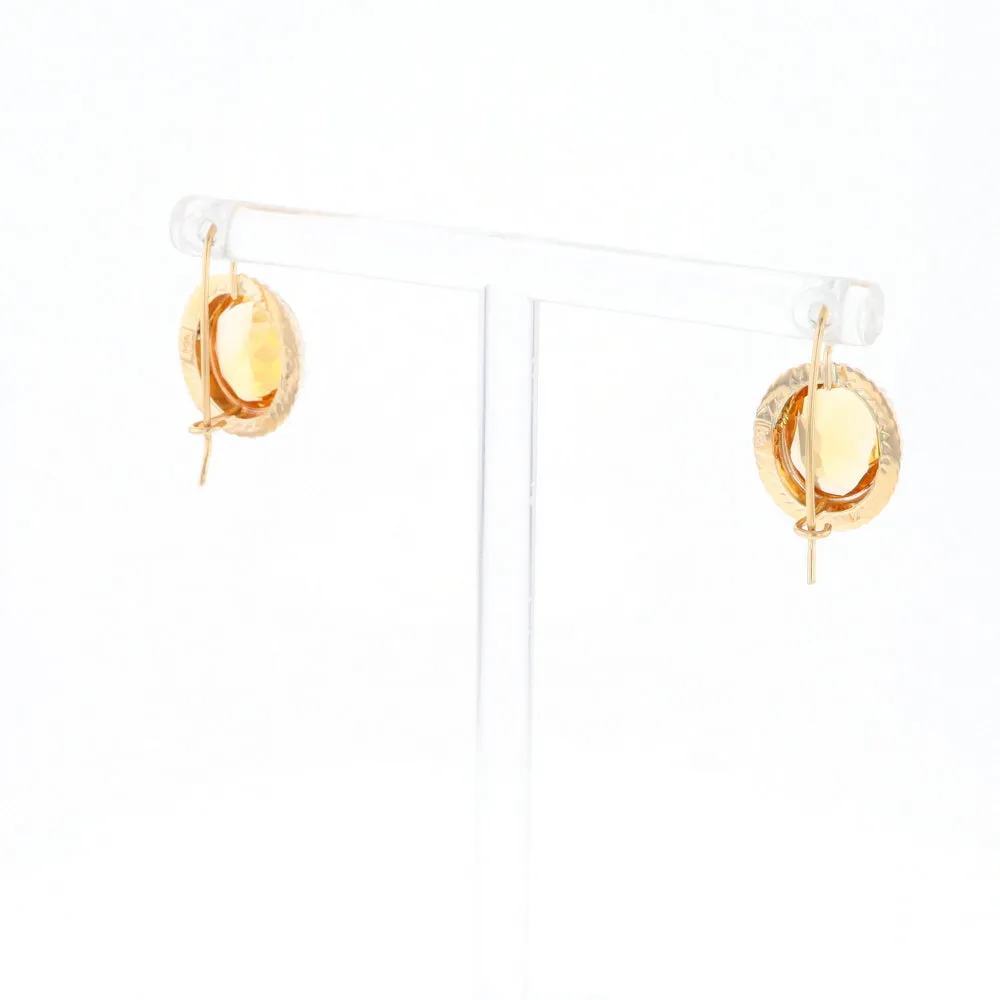 Citrine & Pearl Earrings