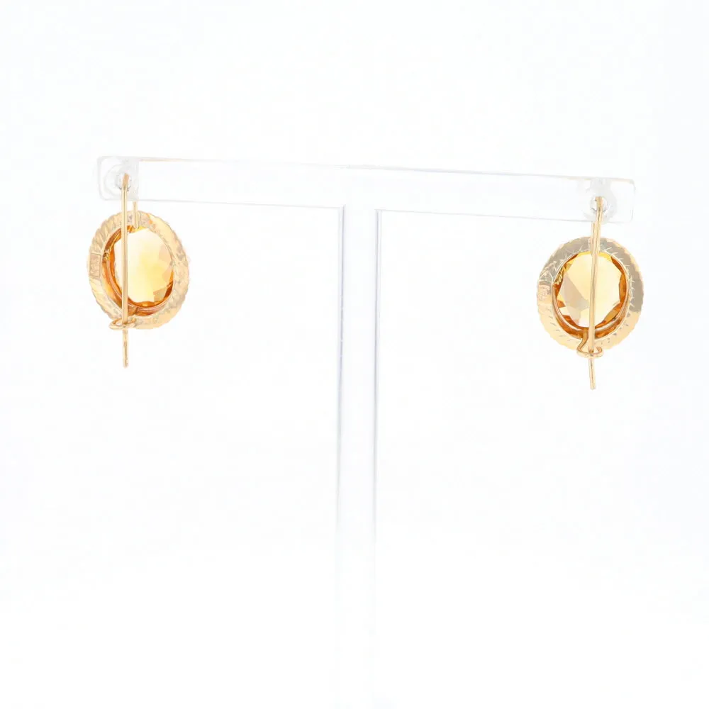 Citrine & Pearl Earrings