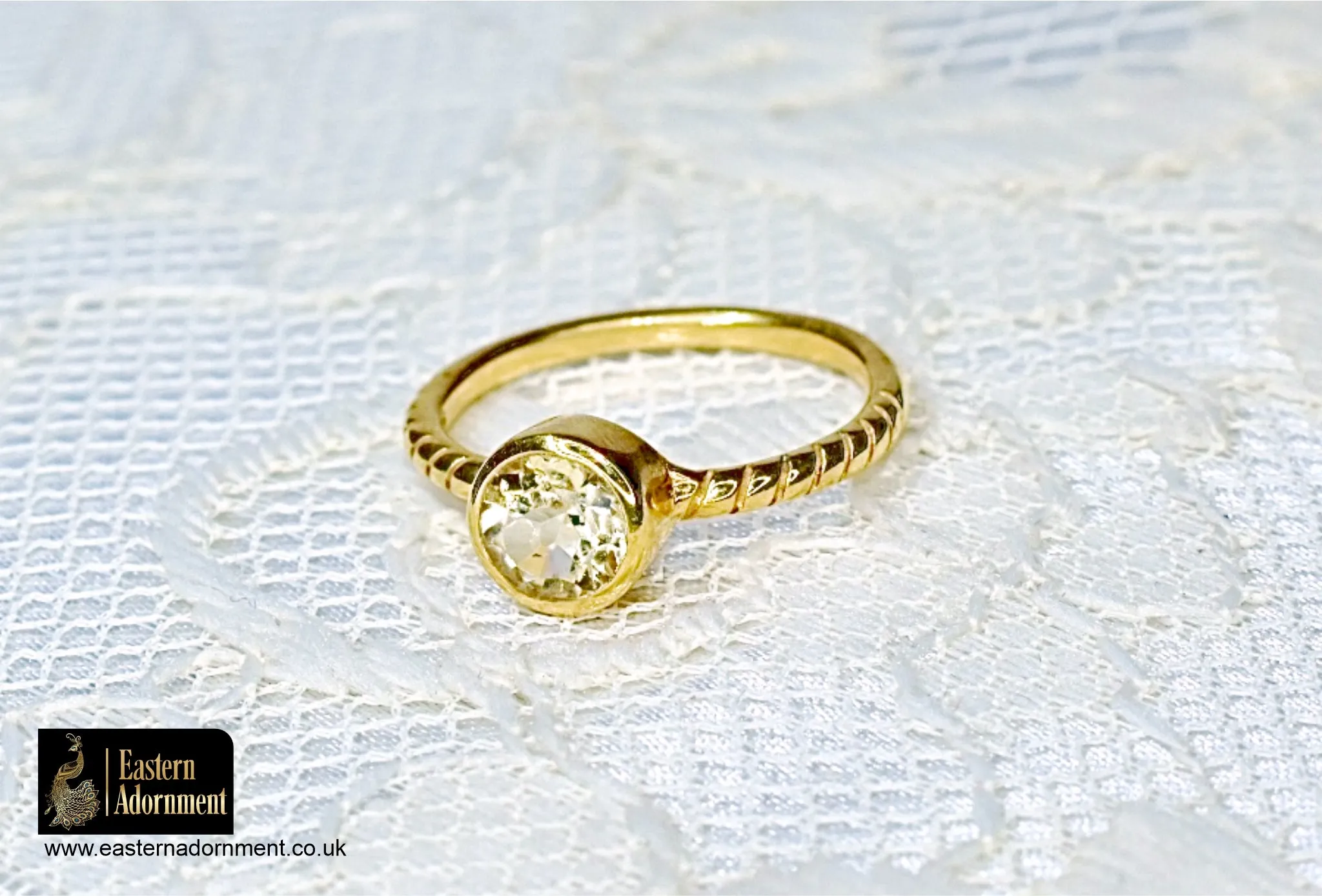 Citrine Gold Plated Ring