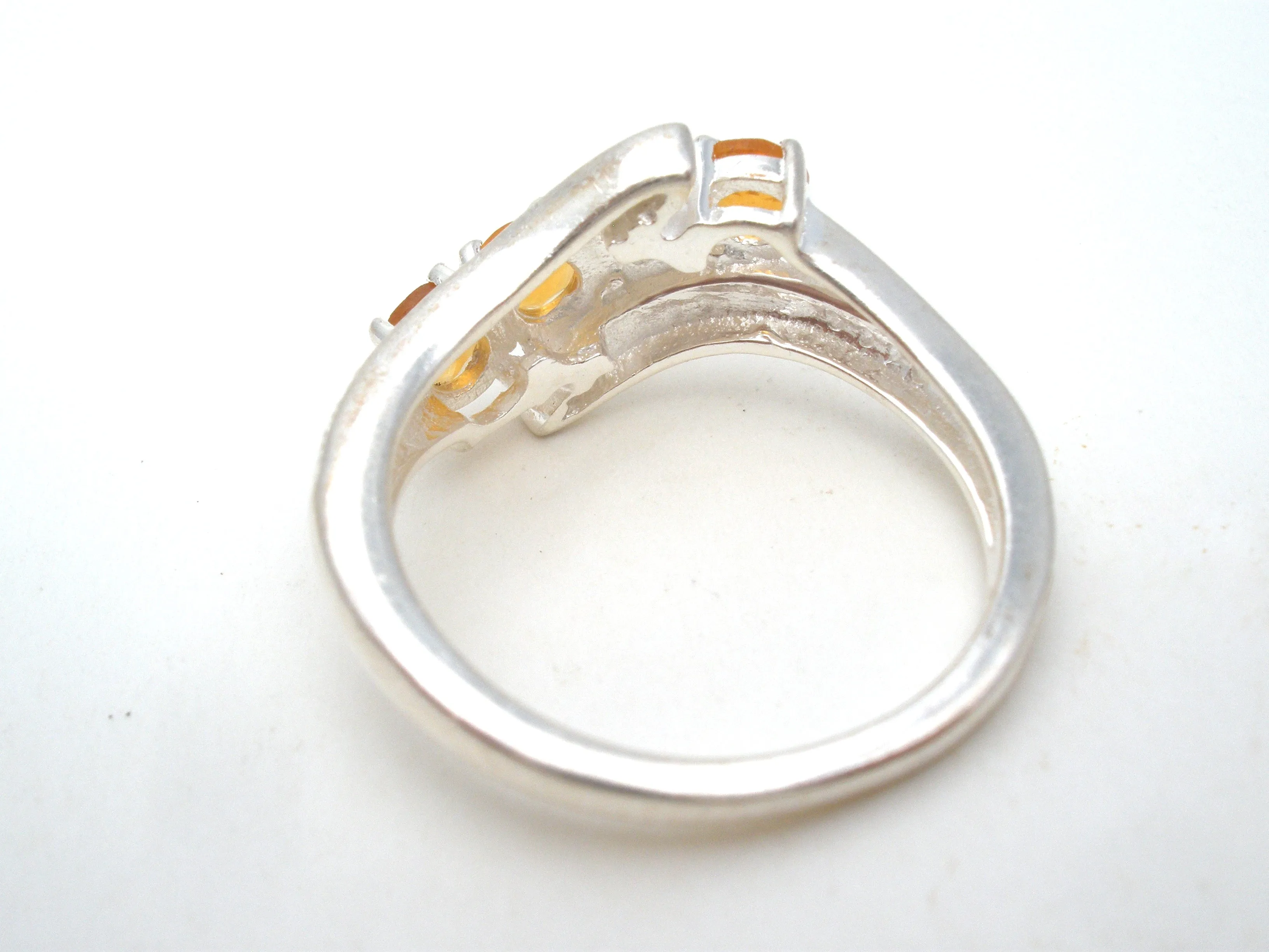 Citrine Sterling Silver Ring Size 8 Chuck Clemency