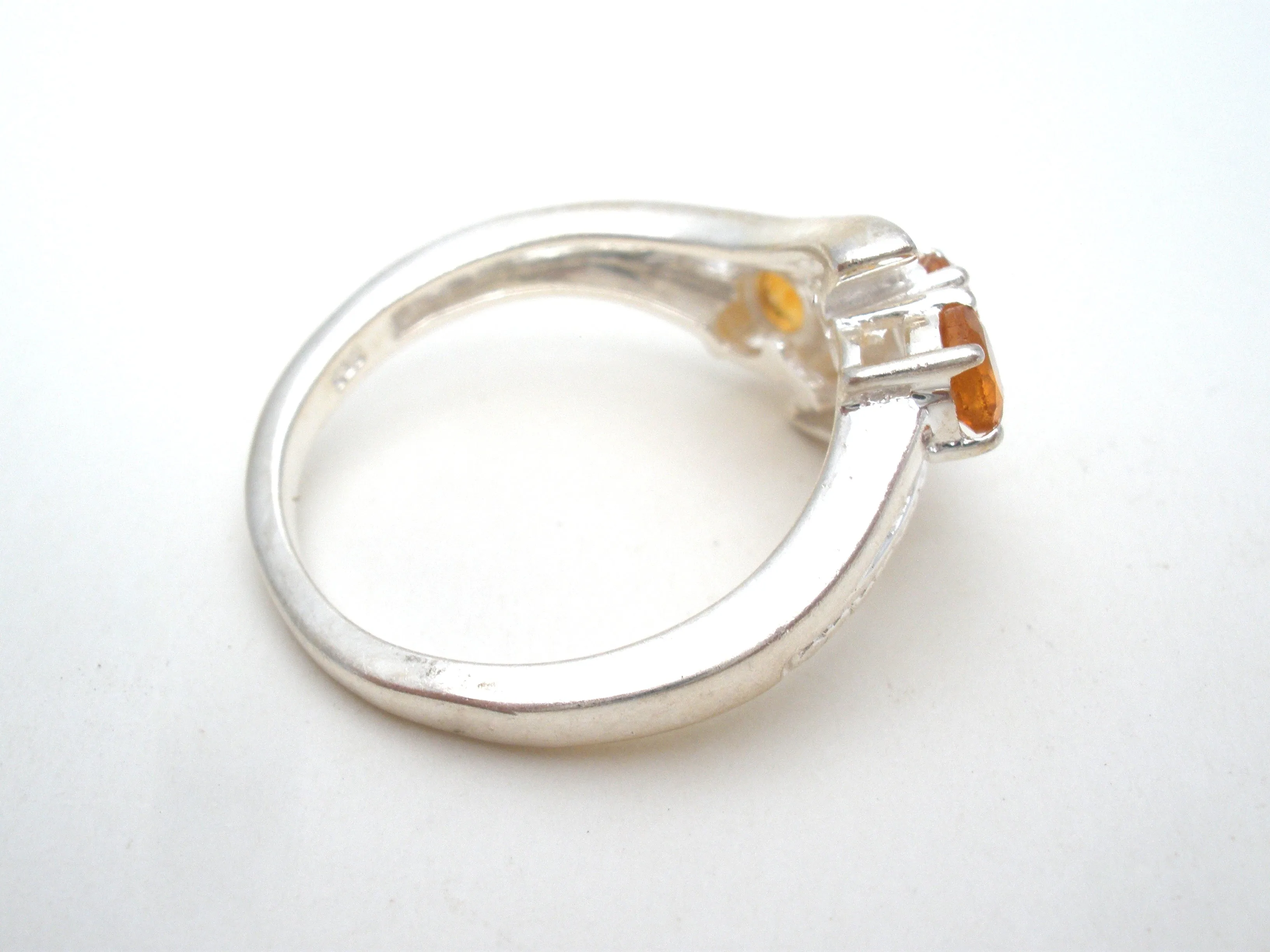 Citrine Sterling Silver Ring Size 8 Chuck Clemency