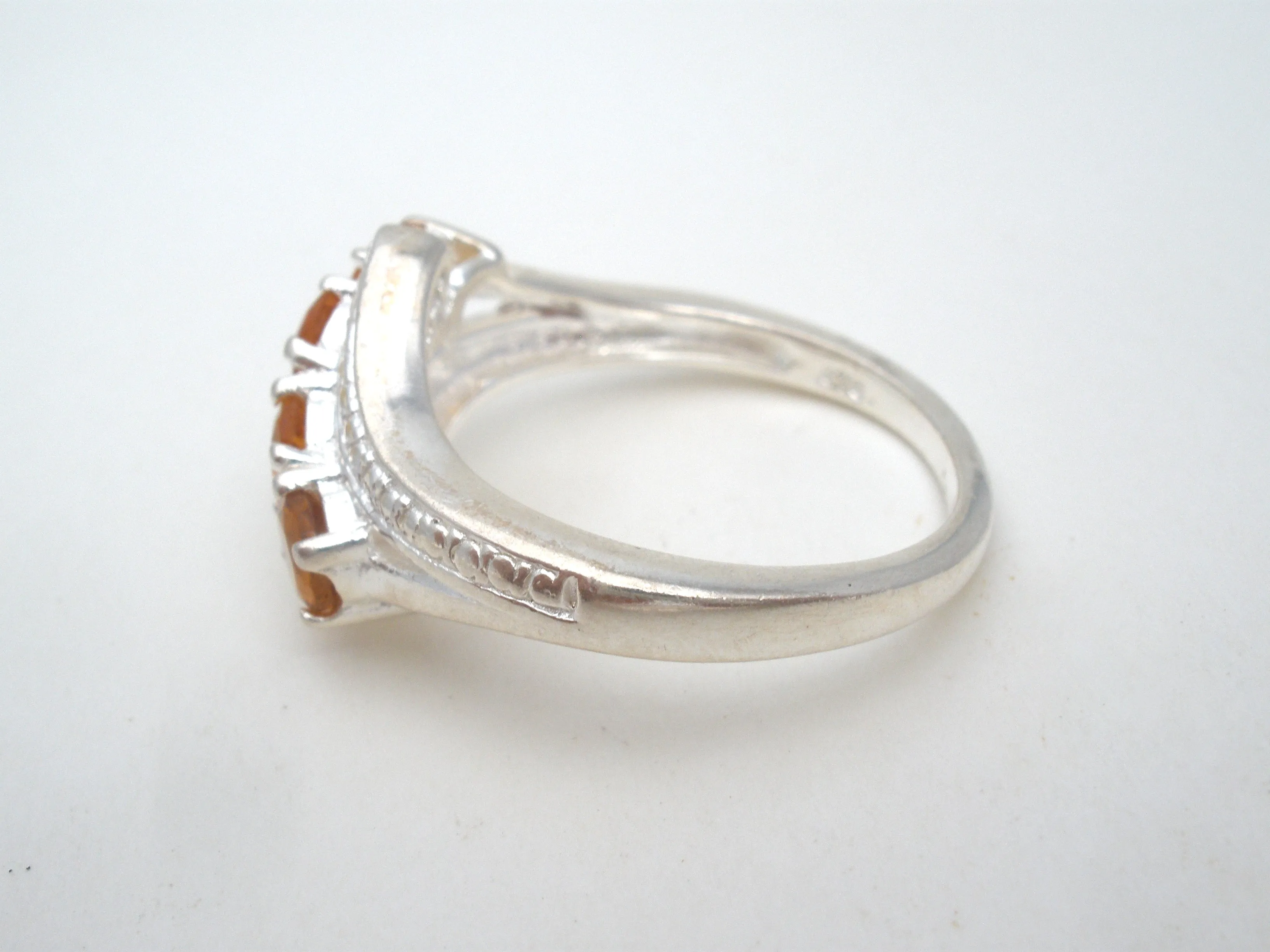 Citrine Sterling Silver Ring Size 8 Chuck Clemency