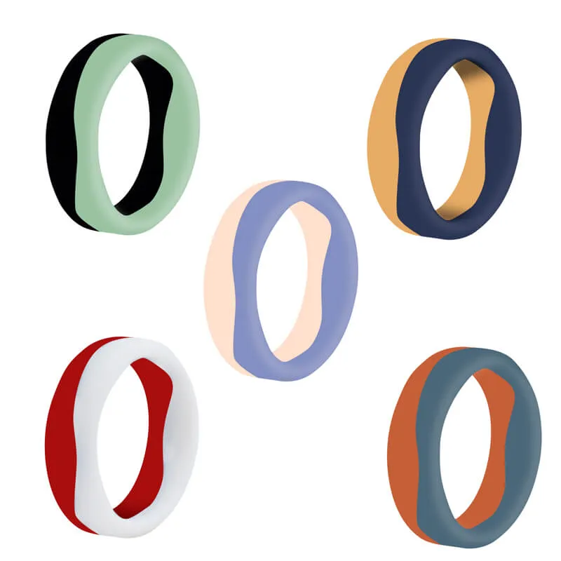 Classic Two-Tone Silicone Ring