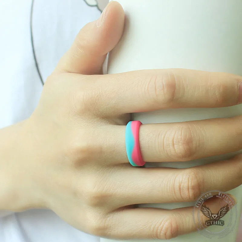 Classic Two-Tone Silicone Ring