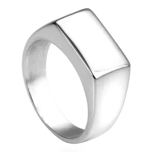 Classy Men Silver Pinky Signet Ring