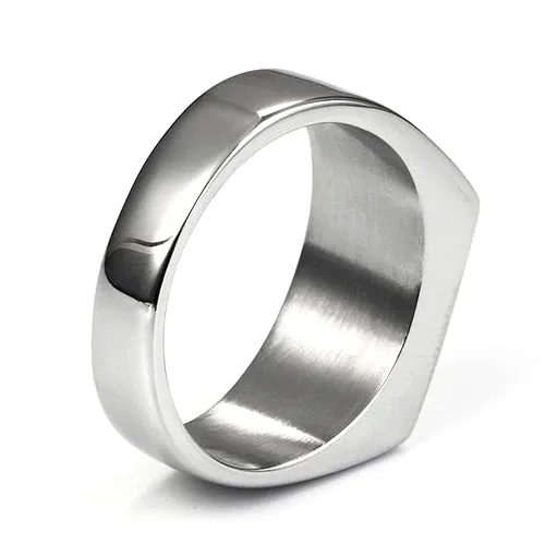 Classy Men Silver Pinky Signet Ring