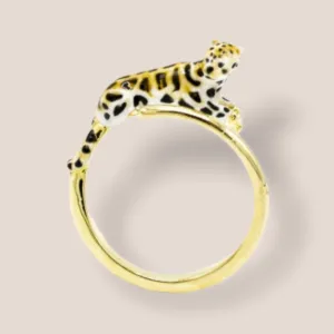 Clouded Leopard Open Ring by Bill Skinner