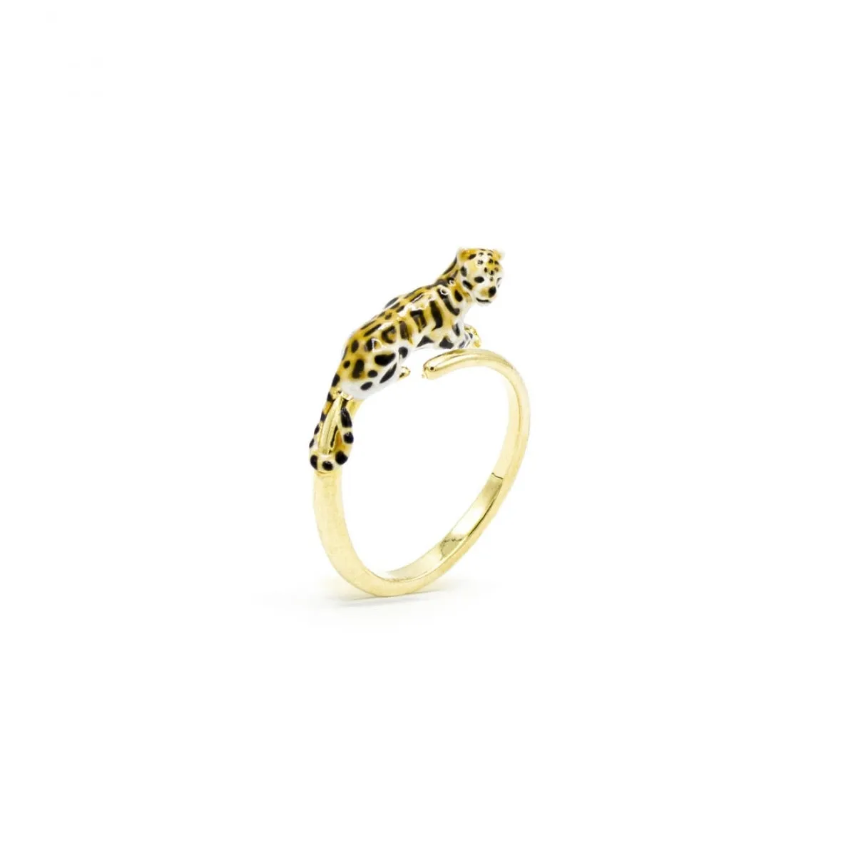 Clouded Leopard Open Ring by Bill Skinner