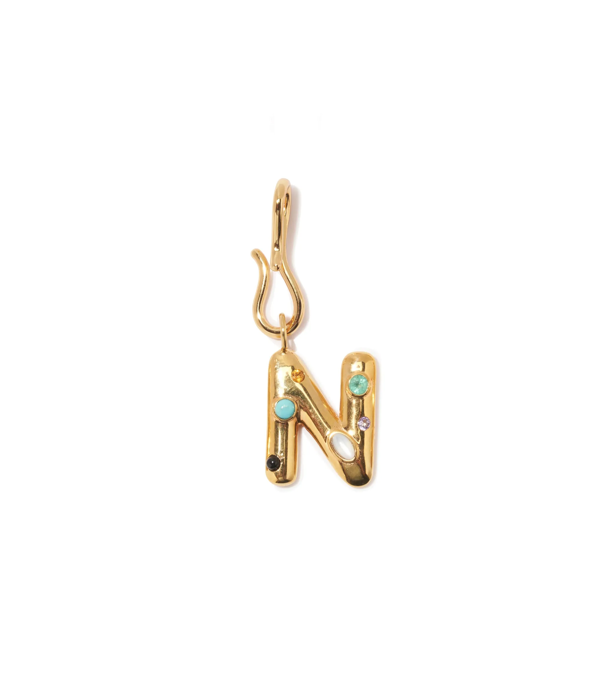 Confetti Letter “N” Mood Charm