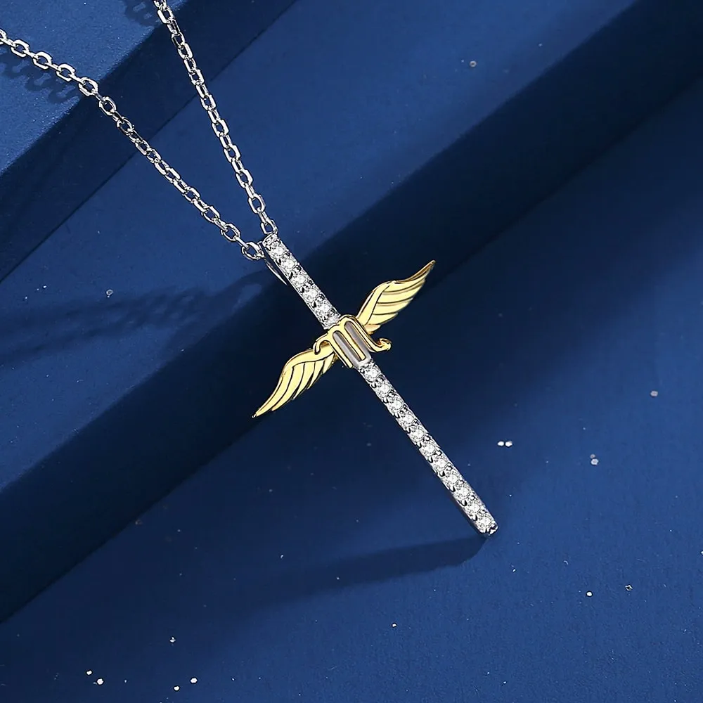 Constellation Zodiac Cross Necklace Jewelry