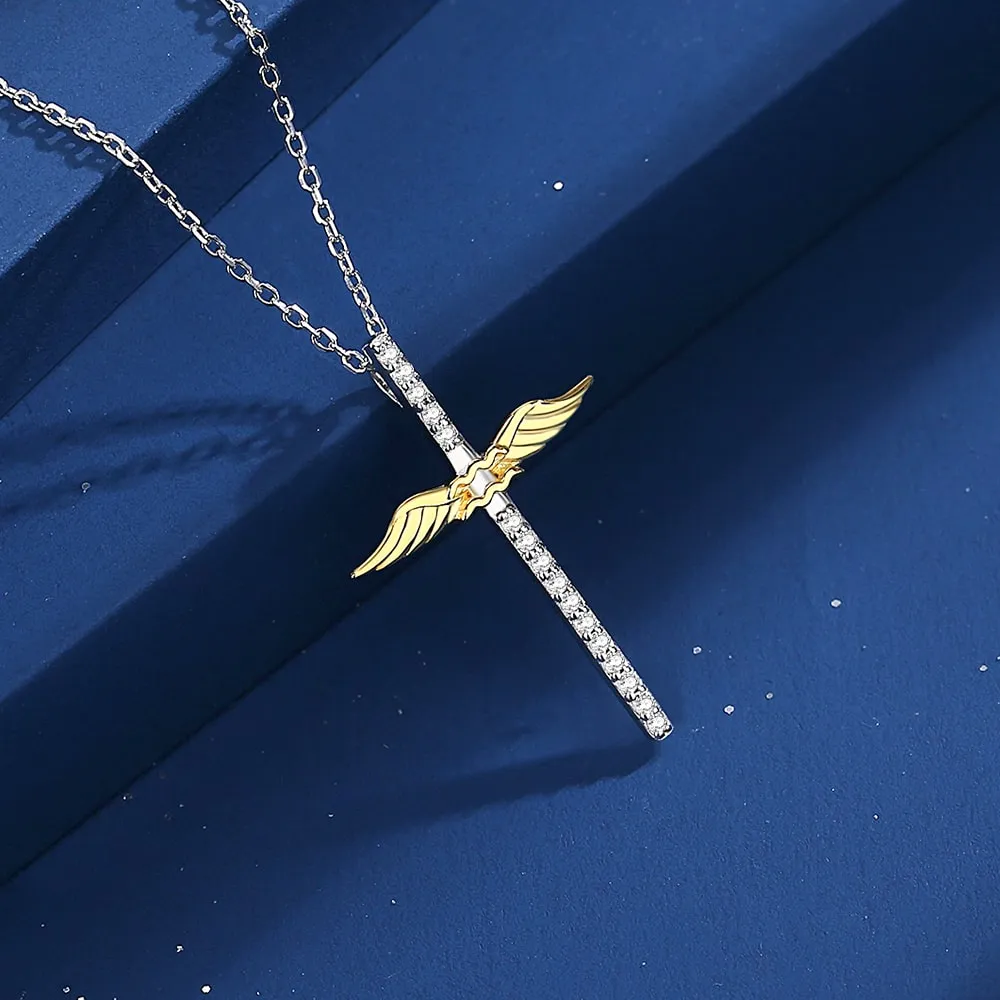 Constellation Zodiac Cross Necklace Jewelry