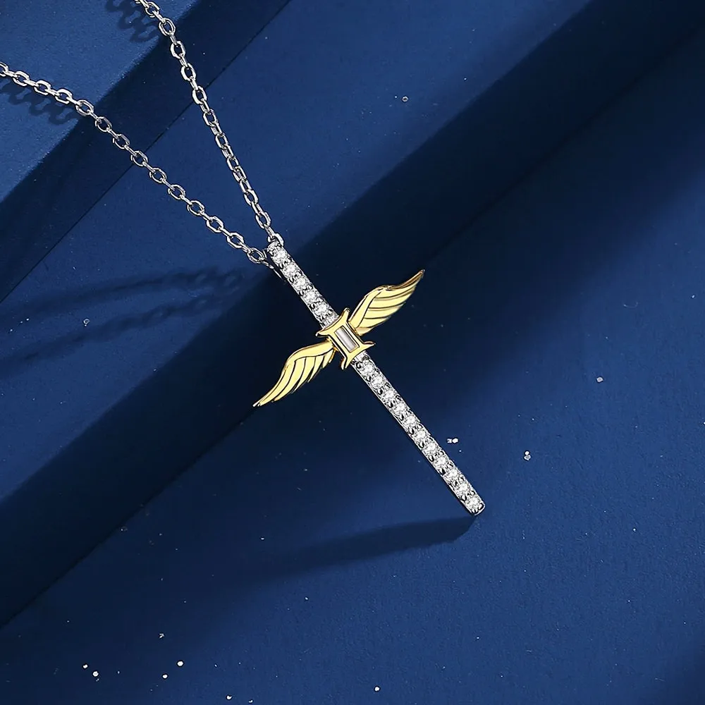 Constellation Zodiac Cross Necklace Jewelry