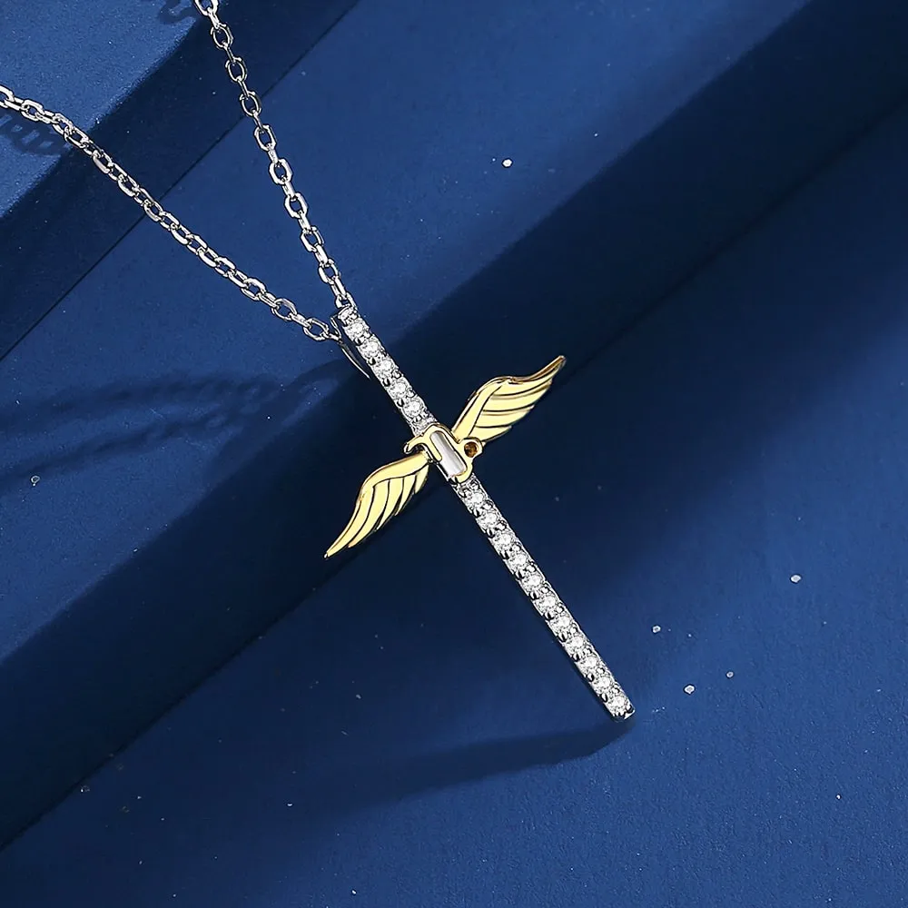 Constellation Zodiac Cross Necklace Jewelry