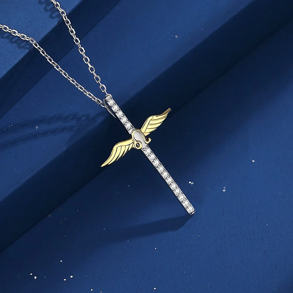 Constellation Zodiac Cross Necklace Jewelry