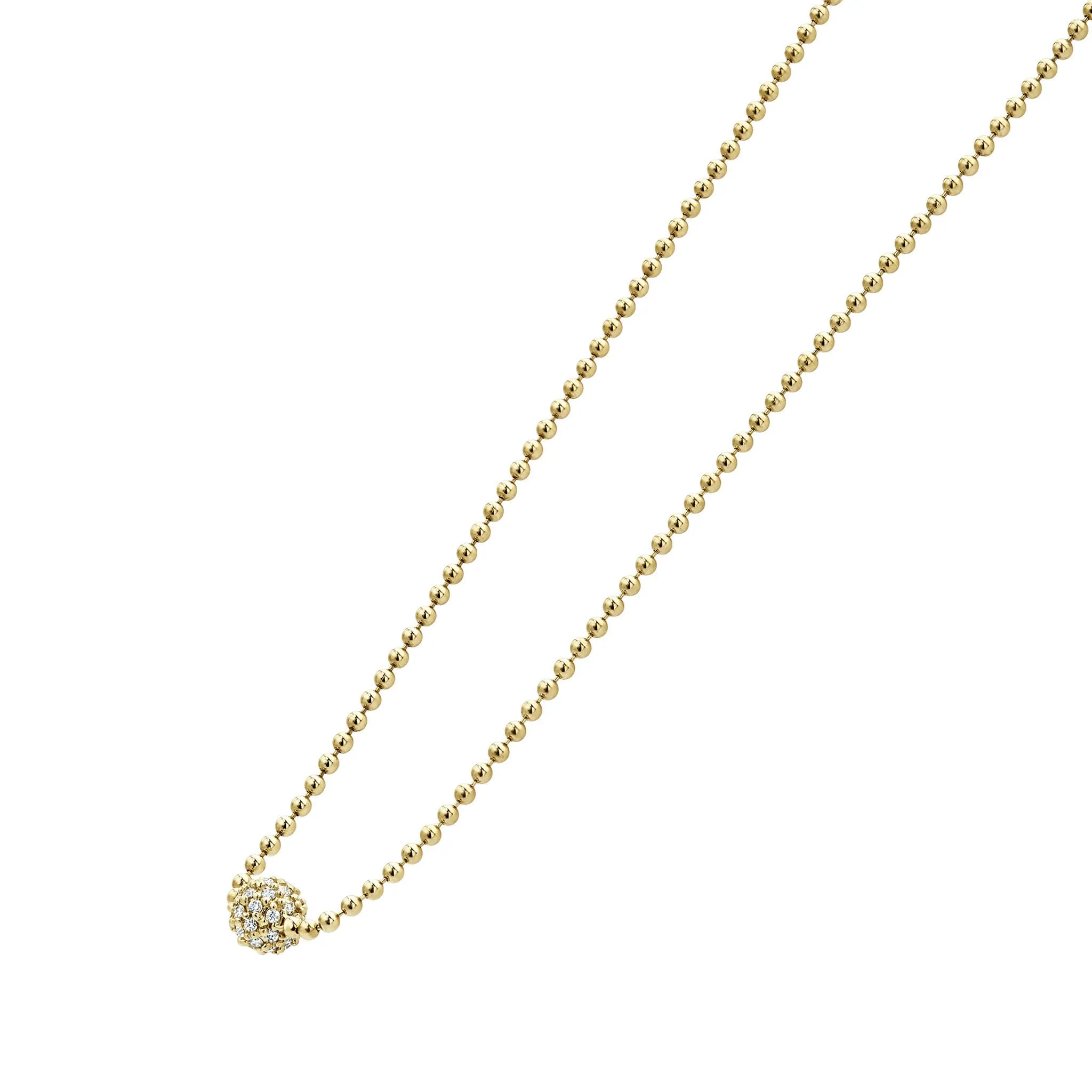 Covet Gold Diamond Sphere Necklace