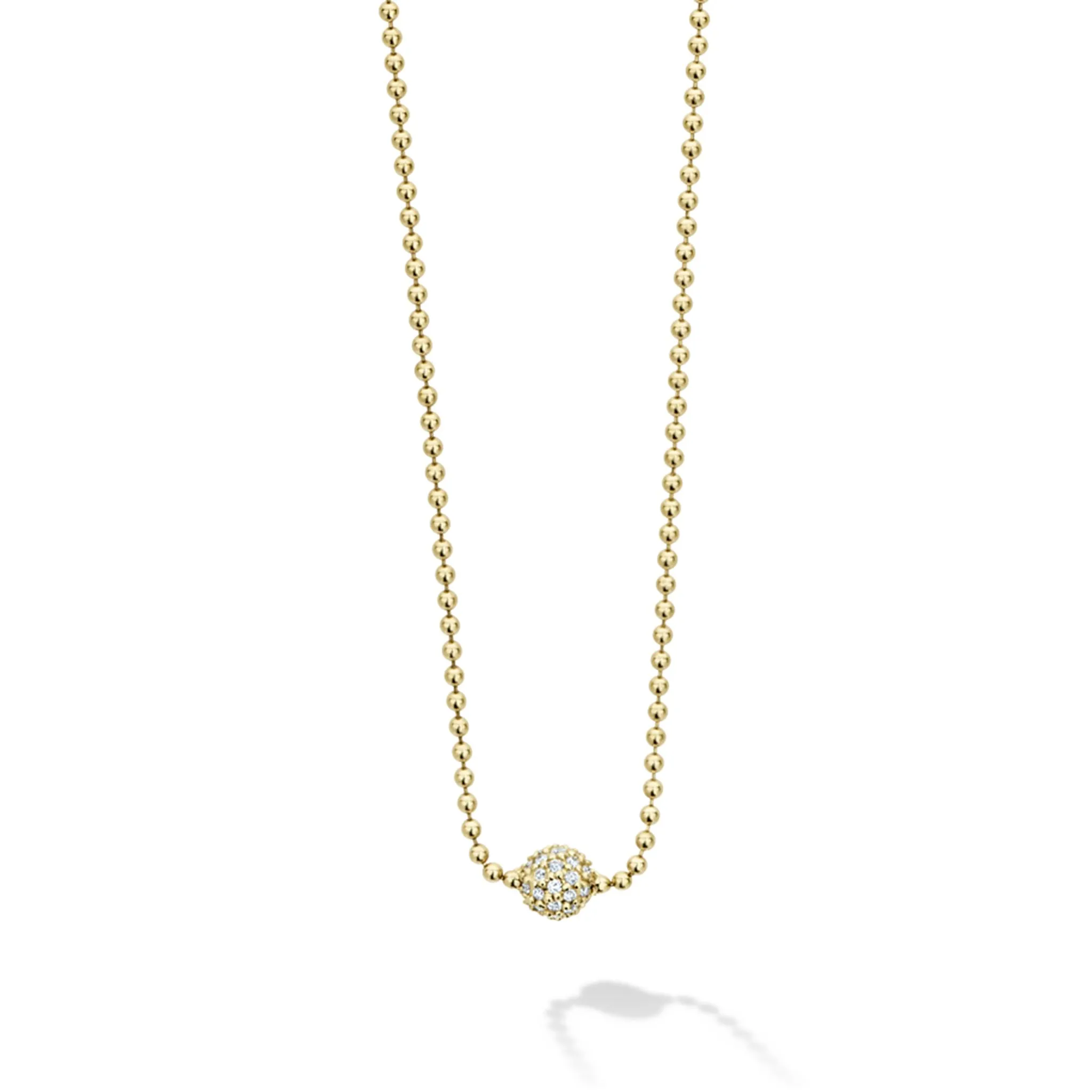 Covet Gold Diamond Sphere Necklace