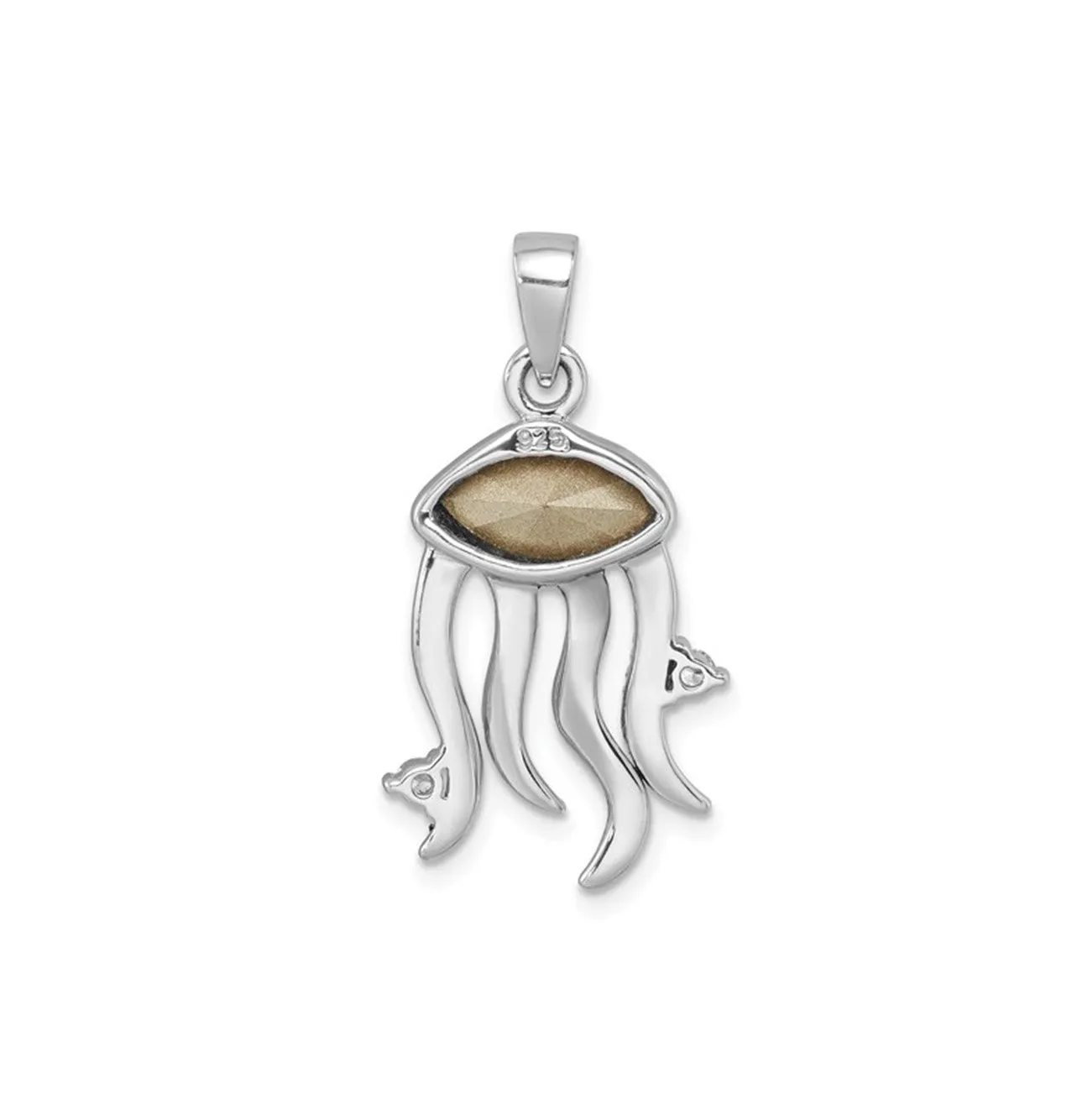 Crystal Jellyfish Pendant