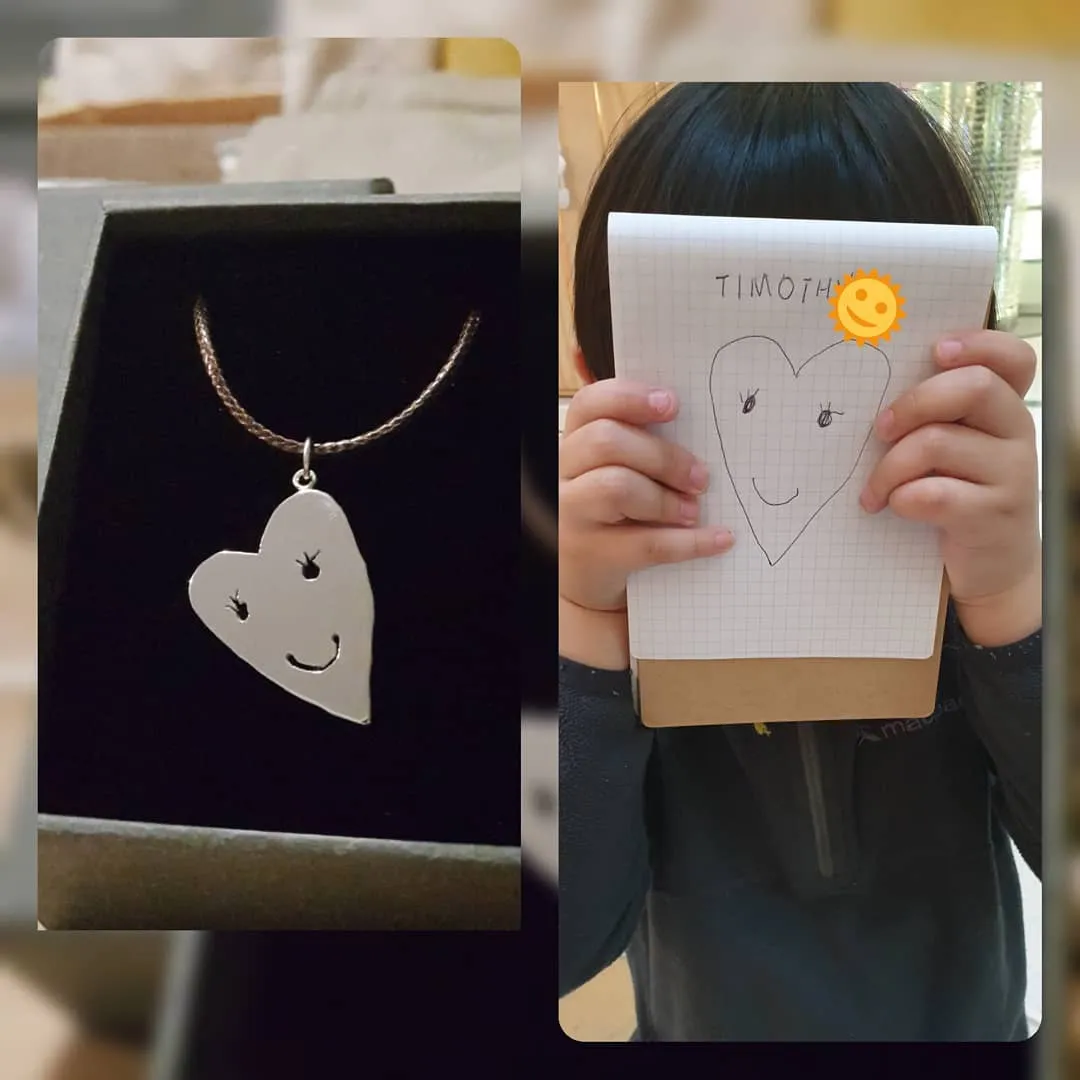 Custom Pendant-Children's Drawing