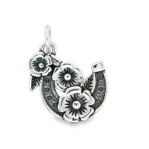 D1280 Horseshoe Flower Pendant