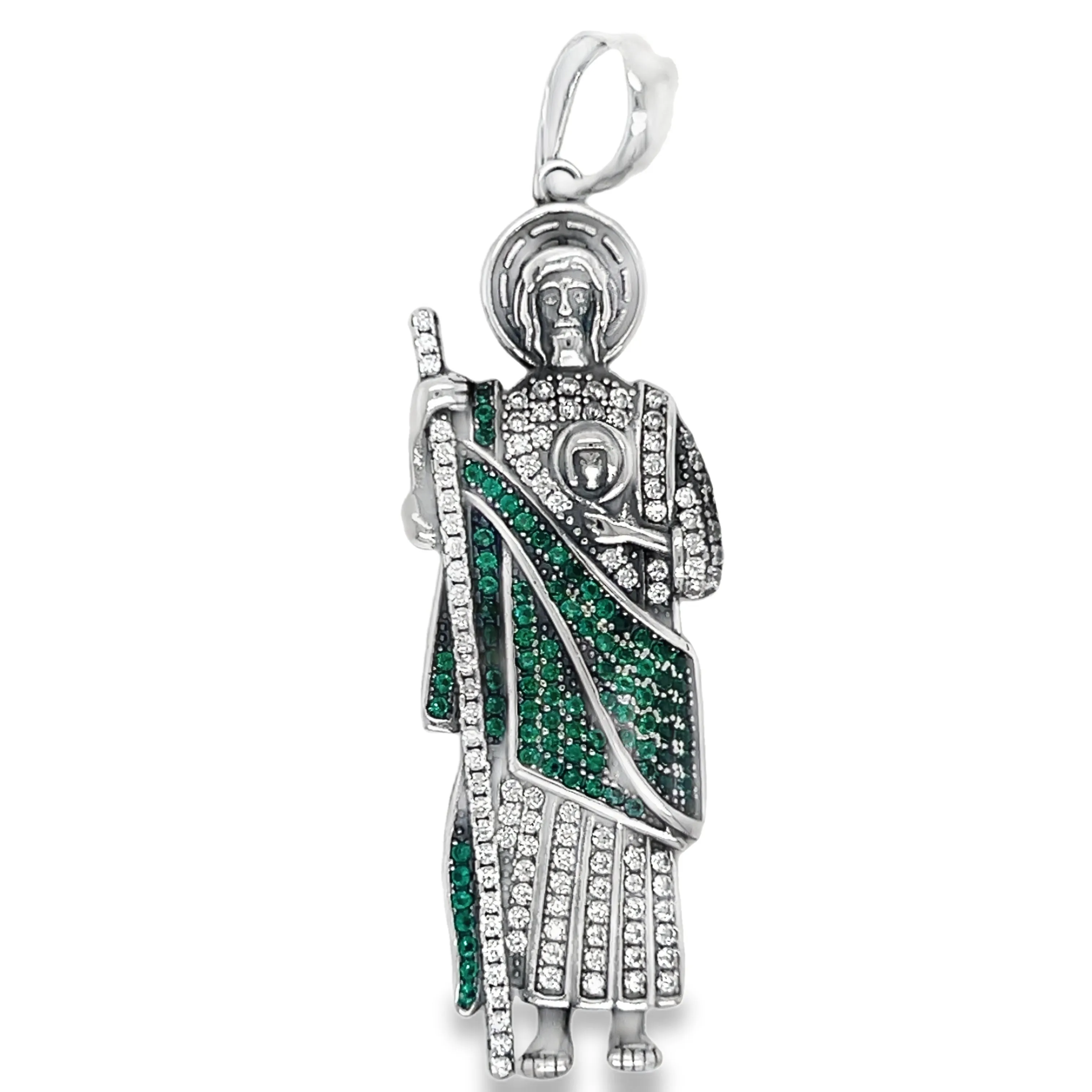 D1546 Big Green Judas Pendant