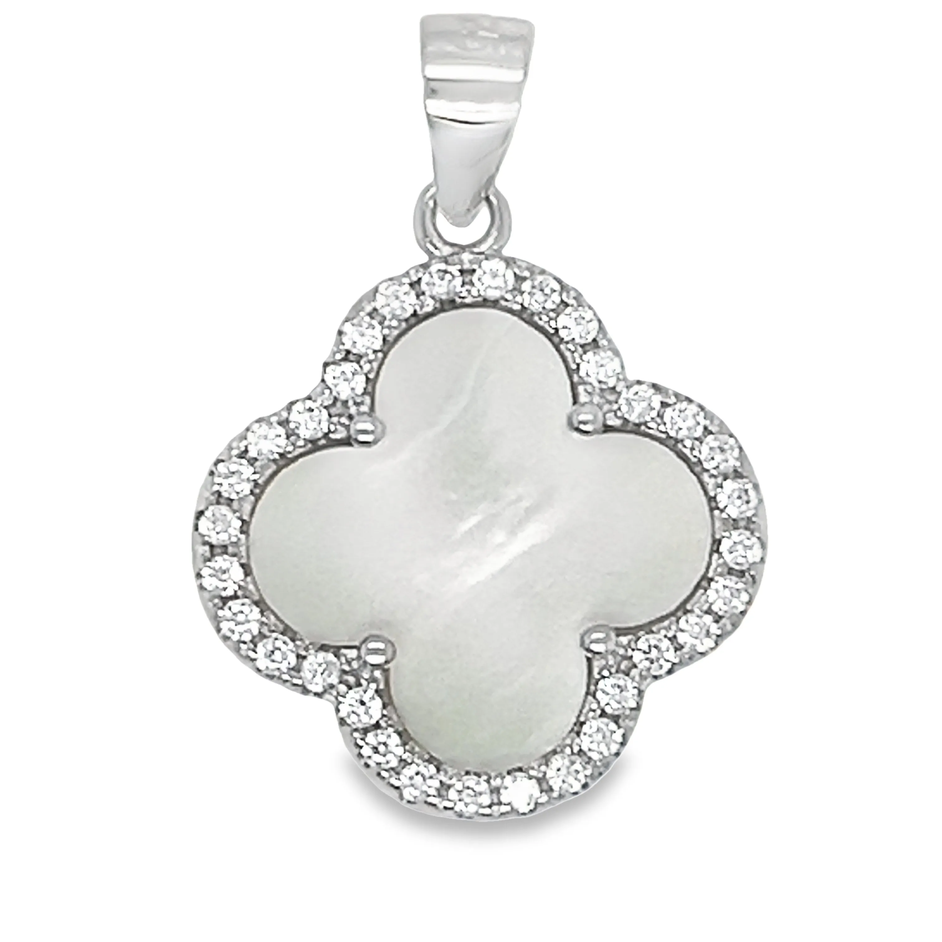 D1714 White Clover Pendant