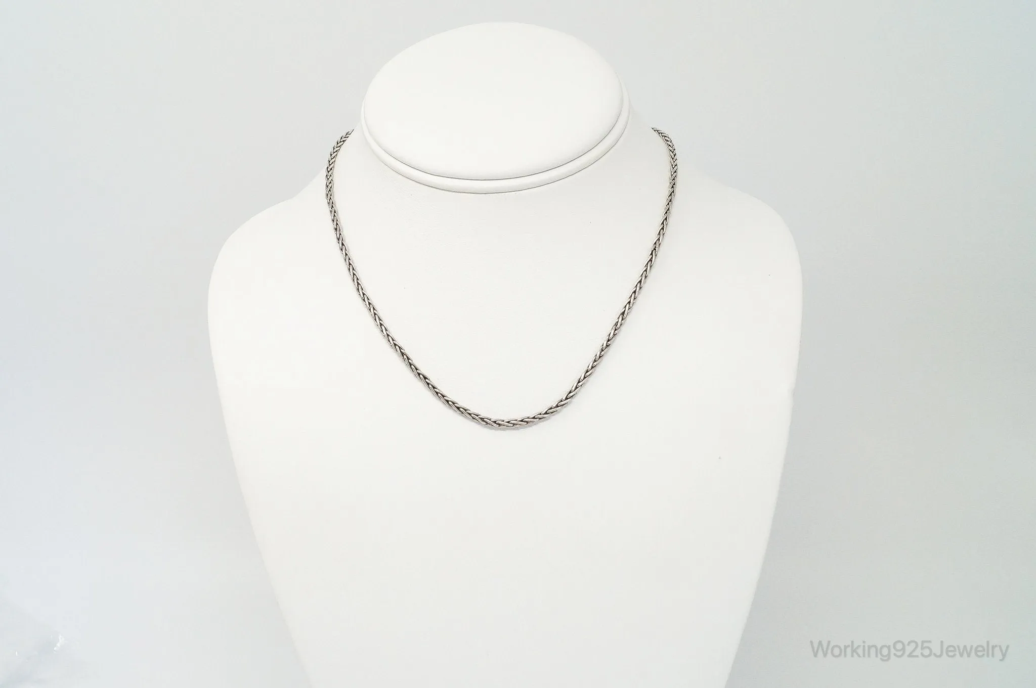 Designer BA Suarti High Fashion Sterling Silver Chain Link Necklace