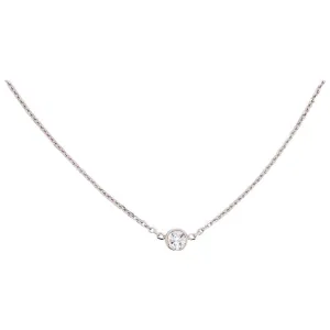 Diamond Bezel Necklace