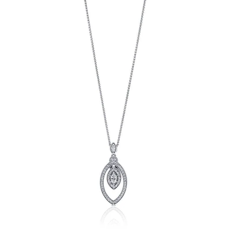 Diamond Double Drop Pendant