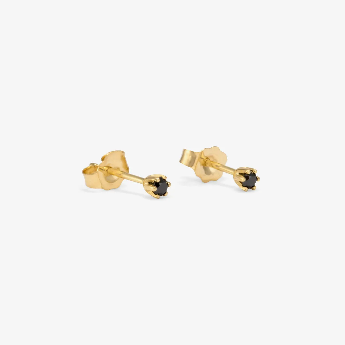 E1901BK | Baby Black Diamond Studs