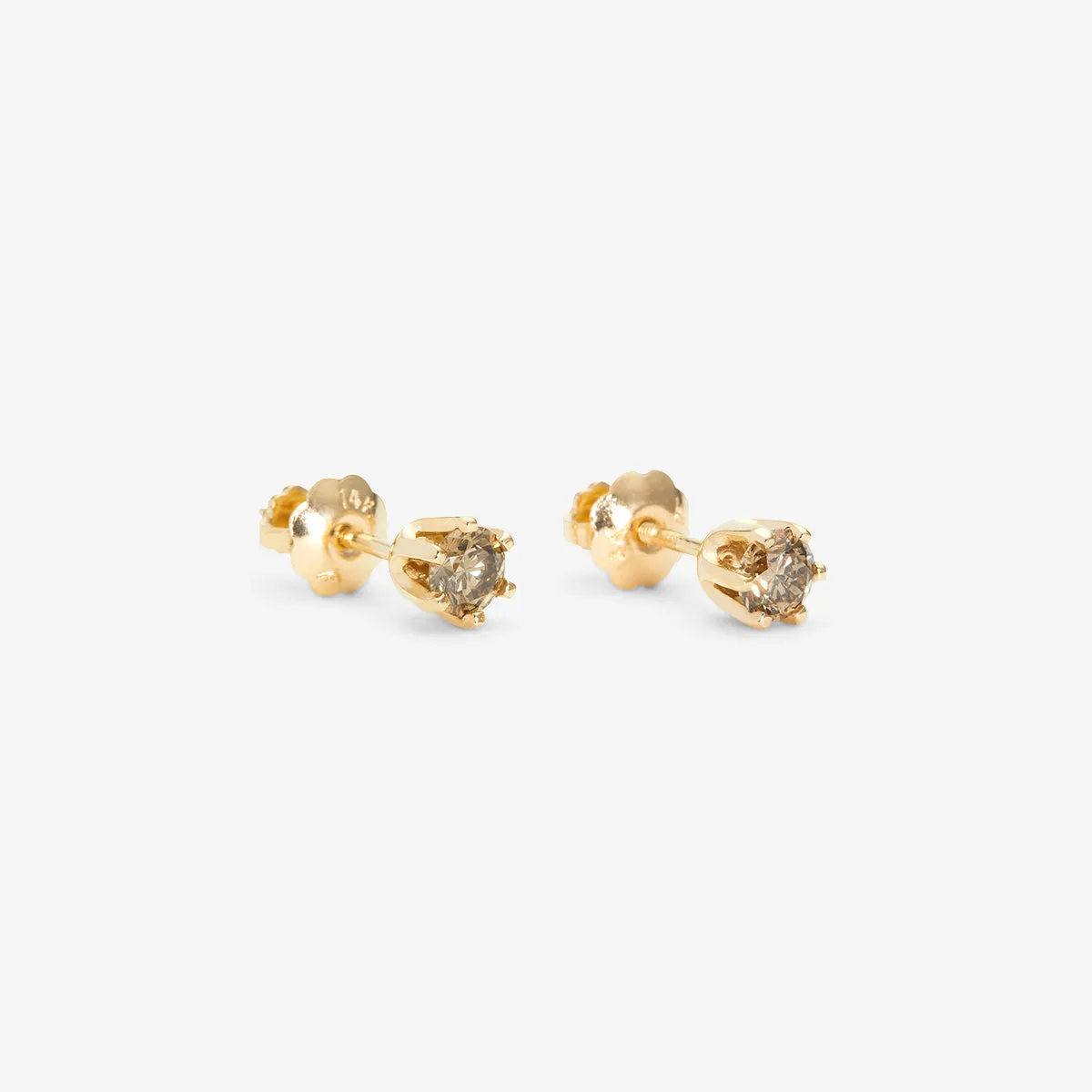 E1903BR | 3.5mm Brown Diamond Studs