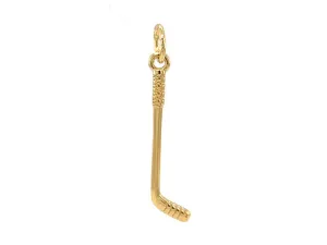 Elegant Hockey Stick Charm