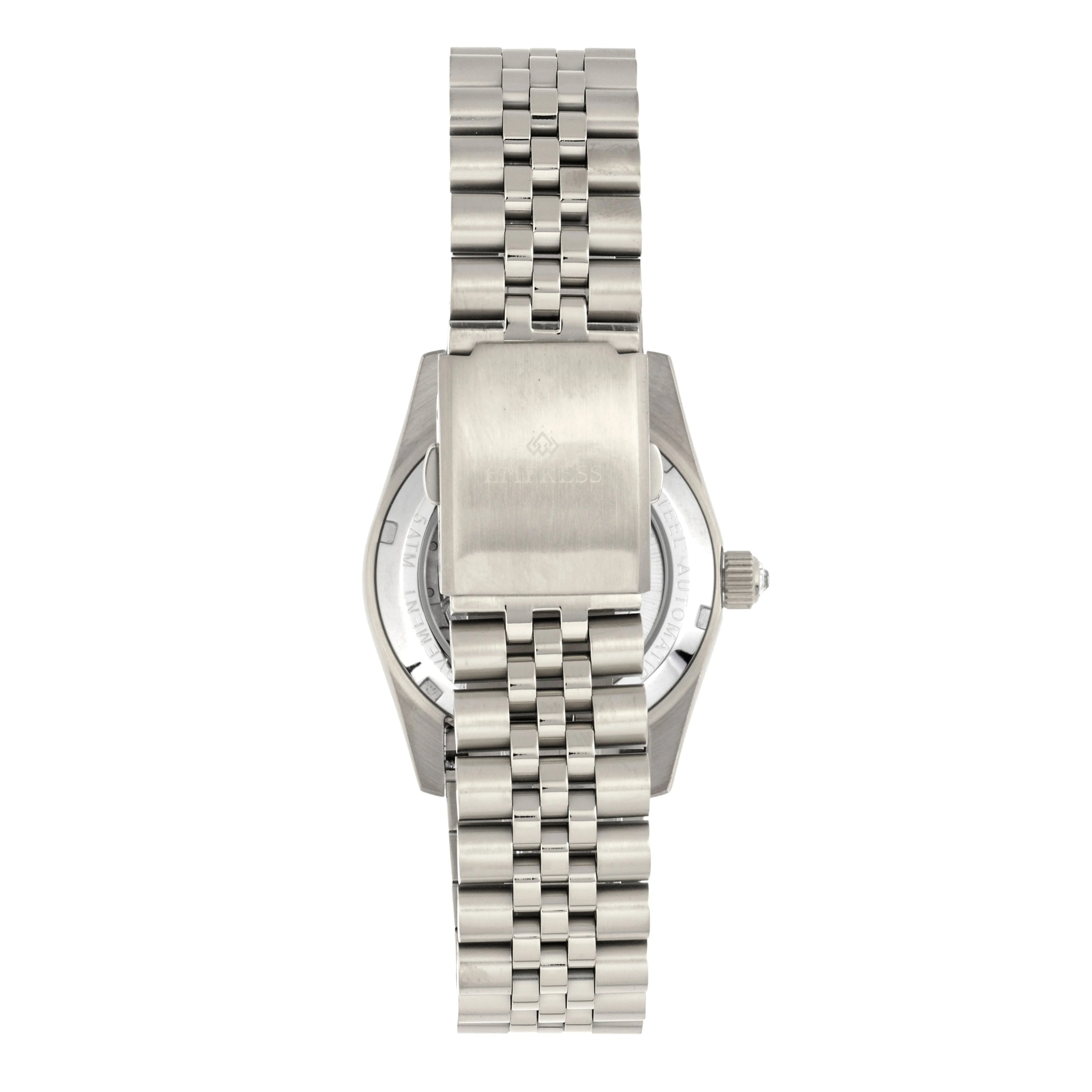 Empress Constance Automatic Bracelet Watch w/Date - Silver/Pewter