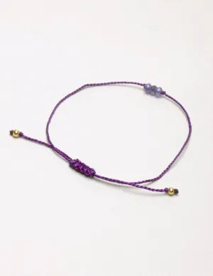 Fair Trade Amethyst String Bracelet