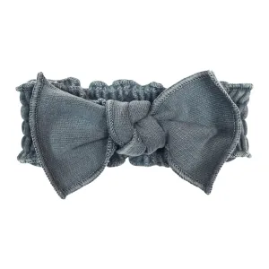 French Terry Tie Headband - Moonstone